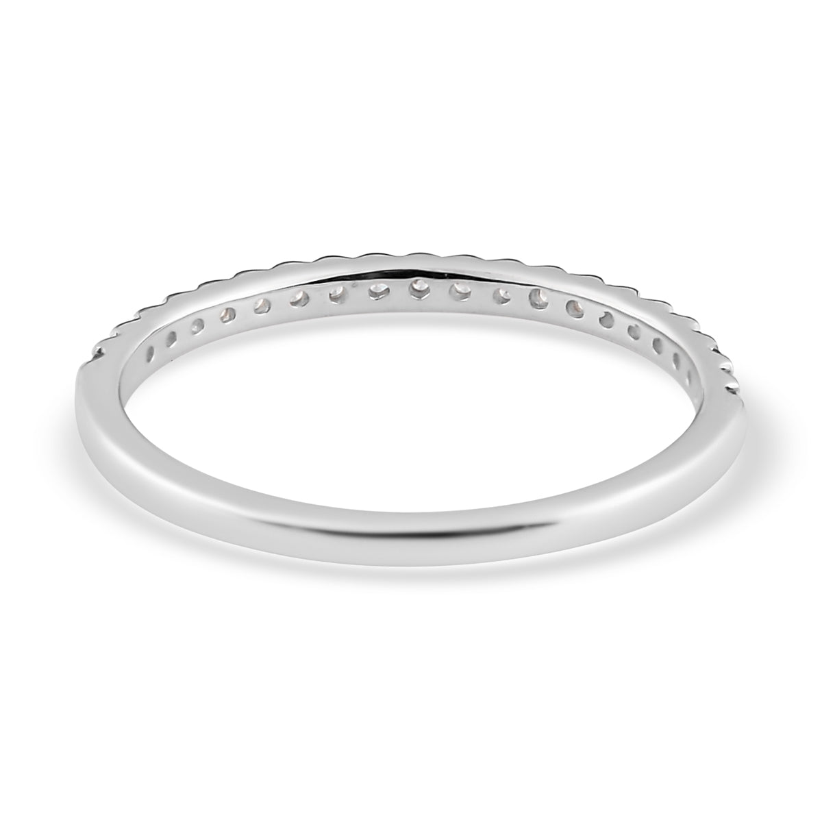 White American Diamond Eternity Ring