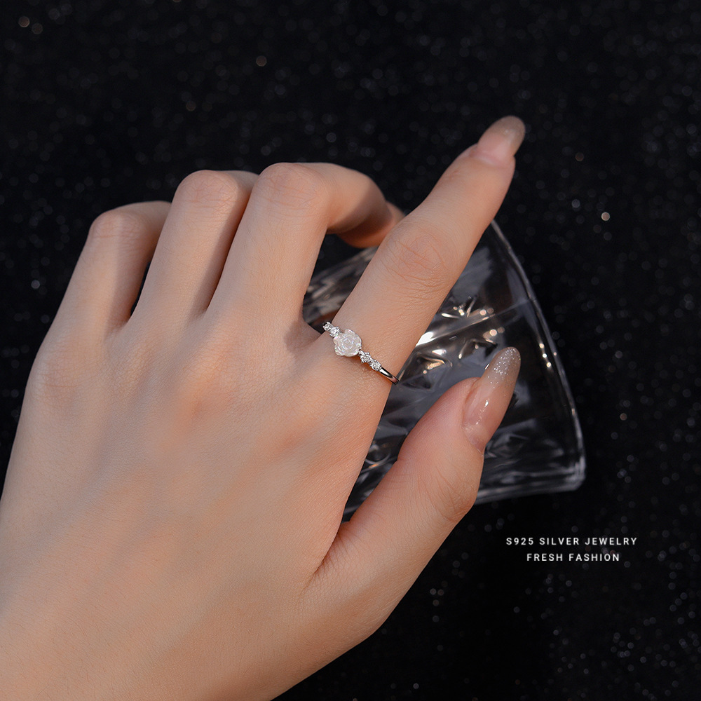 Opalescent Rose Ring