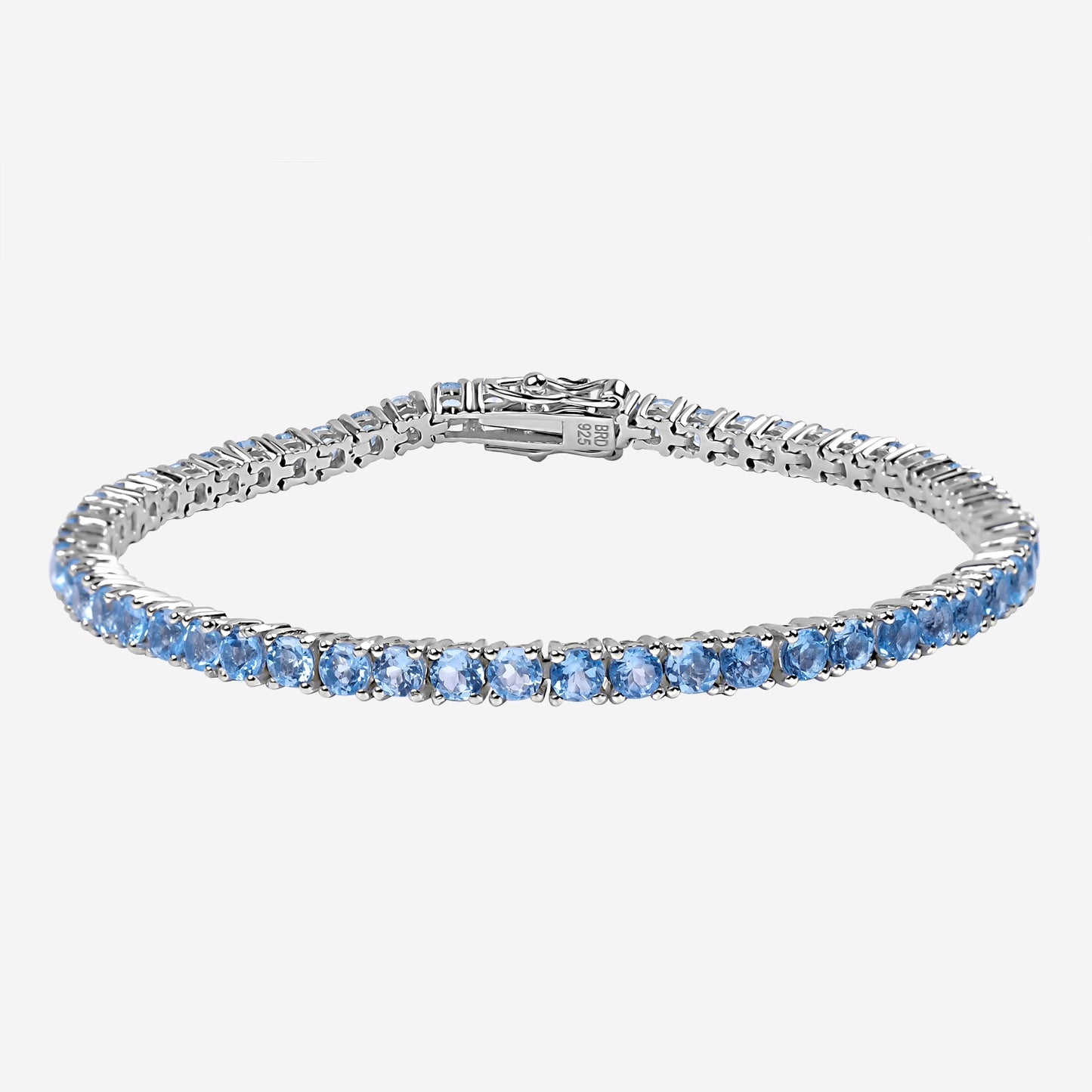Swiss Blue Topaz Tennis Bracelet