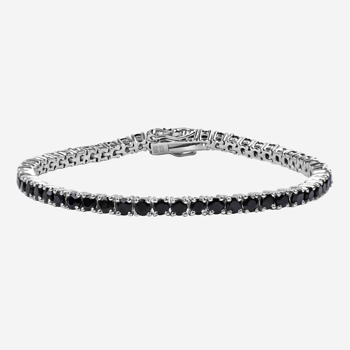 Tennisarmband aus schwarzem Onyx