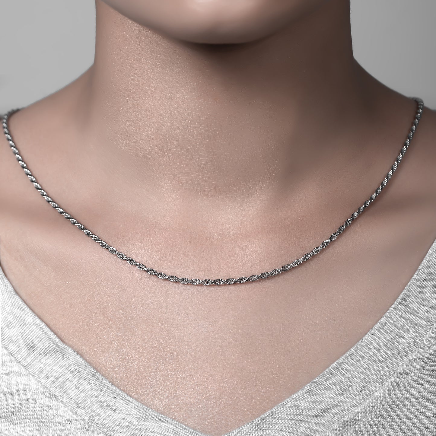 2.2MM Italian Handmade Chopin Chain in Sterling Silver