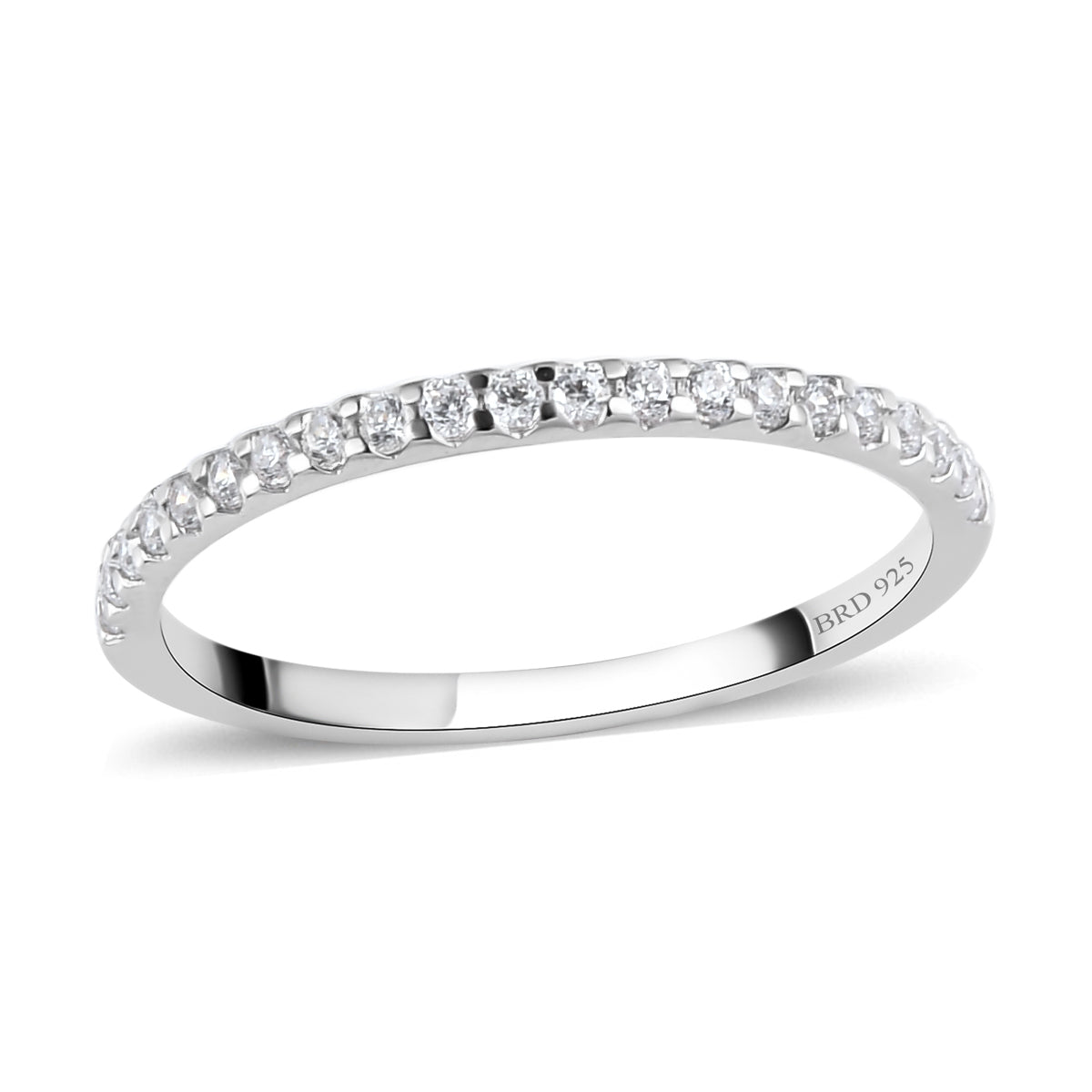 White American Diamond Eternity Ring