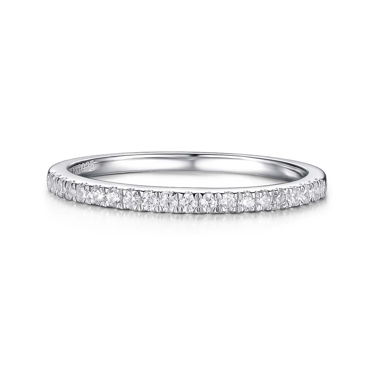 White American Diamond Eternity Ring