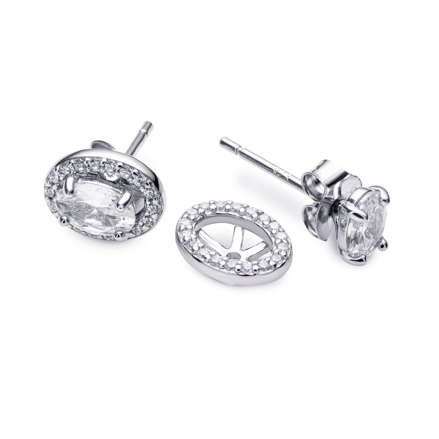 Classic Oval Stud Earrings