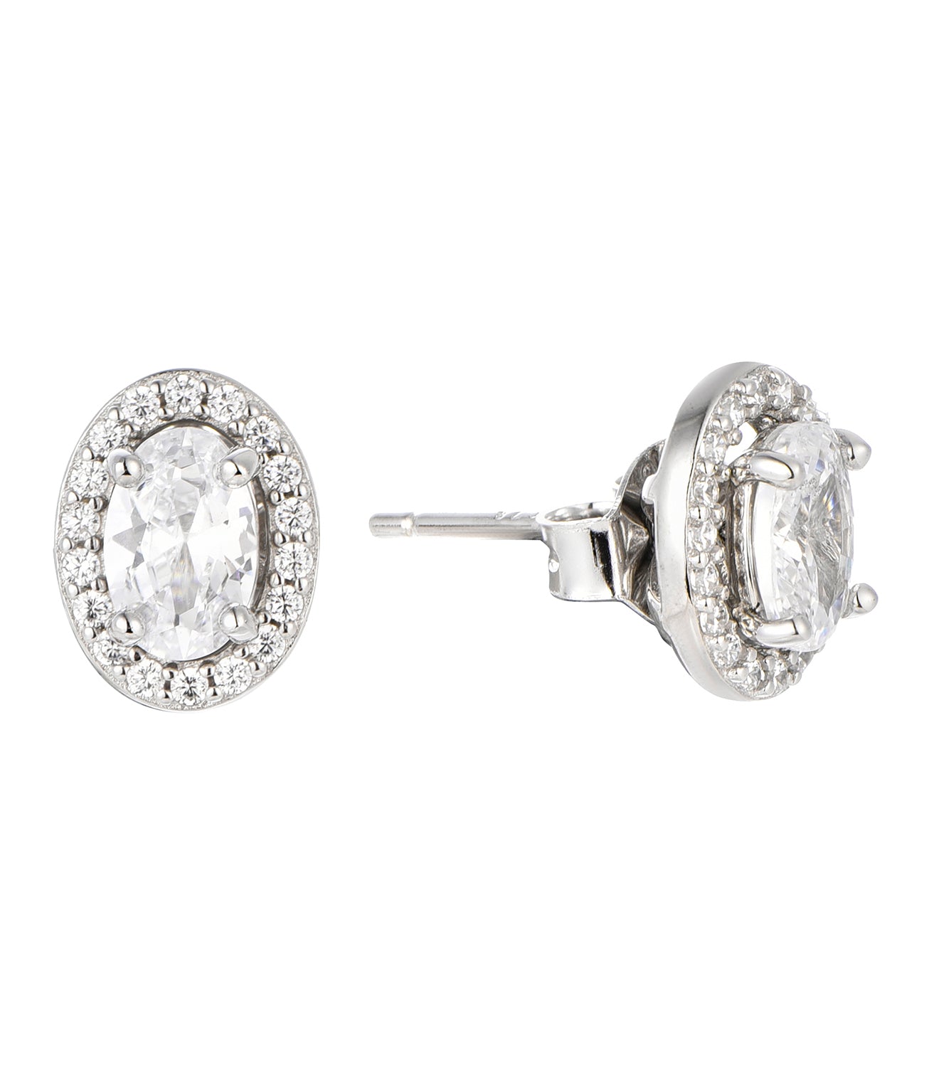 Classic Oval Stud Earrings