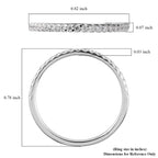 White American Diamond Eternity Ring
