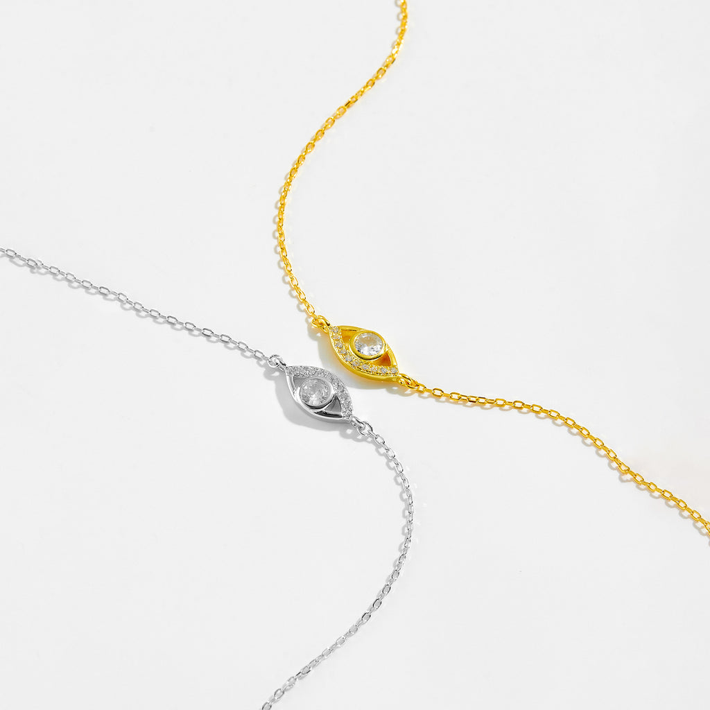 Evil Eye Silver Bracelet