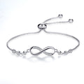 Infinity Sparkle  Slider Bracelet