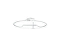 Minimalist Silver cross bracelet