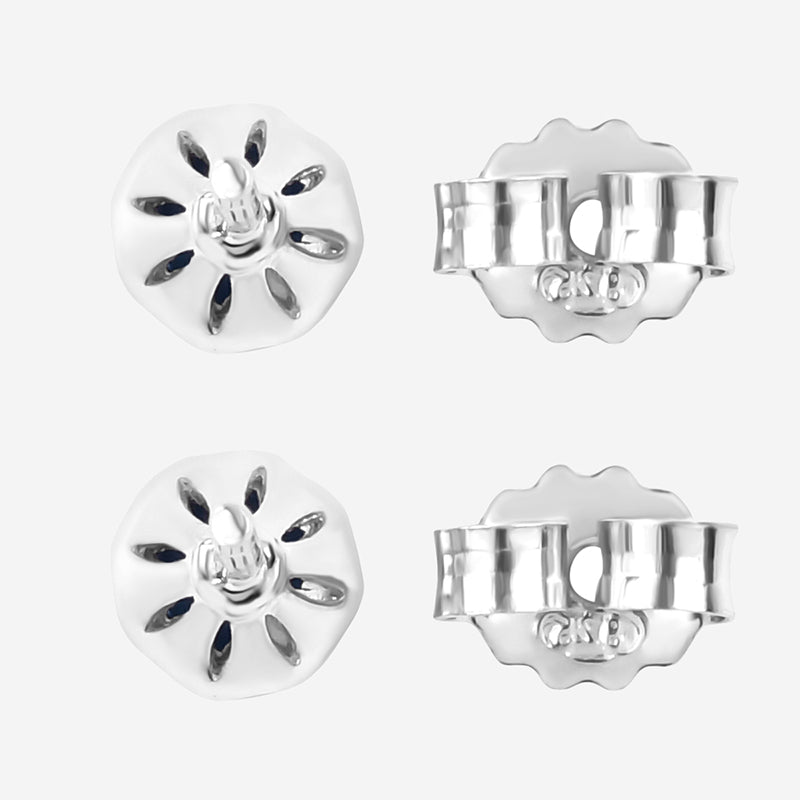 Natural London Blue Topaz 4mm Round Stud Earrings In 925 Sterling Silver