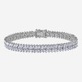 Weißes CZ Marquise Vine Armband für Damen