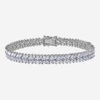 Weißes CZ Marquise Vine Armband für Damen