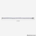 Weißes CZ Marquise Vine Armband für Damen
