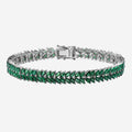 Grünes CZ Marquise Vine Armband für Frauen
