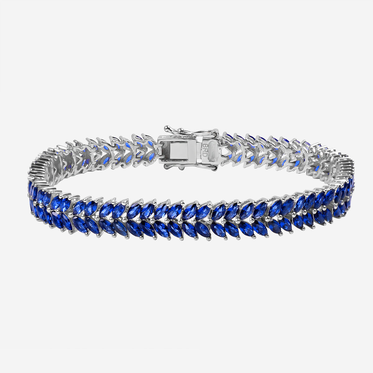 Blue CZ Marquise Vine Bracelet For Women