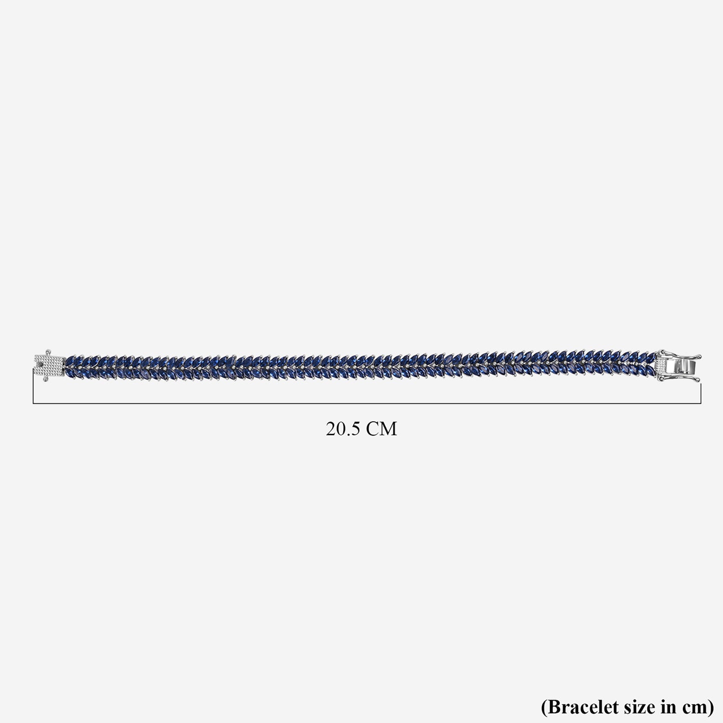 Pulsera de vid marquesa con circonita cúbica de tanzanita para mujer