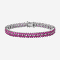 Rosa CZ Marquise Vine Armband für Damen