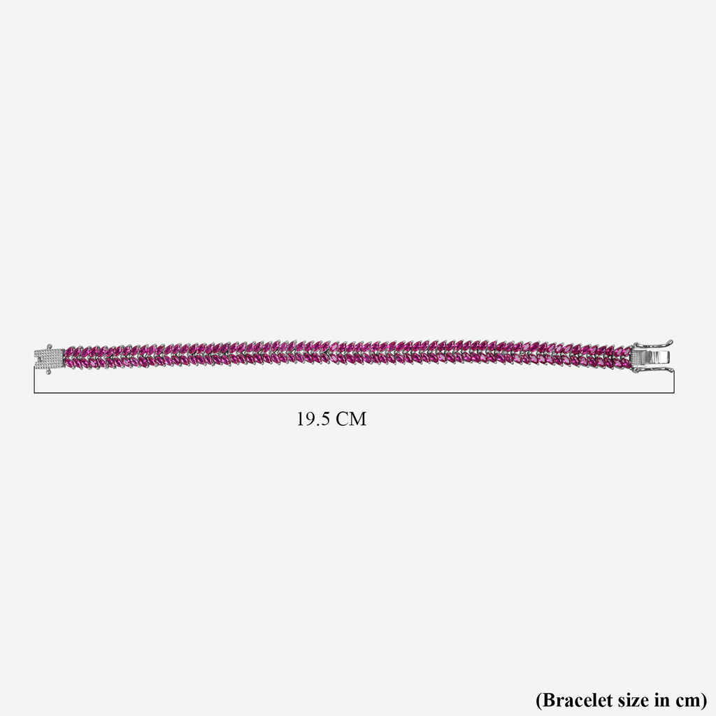 Rosa CZ Marquise Vine Armband für Damen
