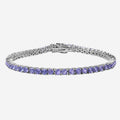 Tansanit-Tennis-Armband