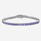 Tansanit-Tennis-Armband