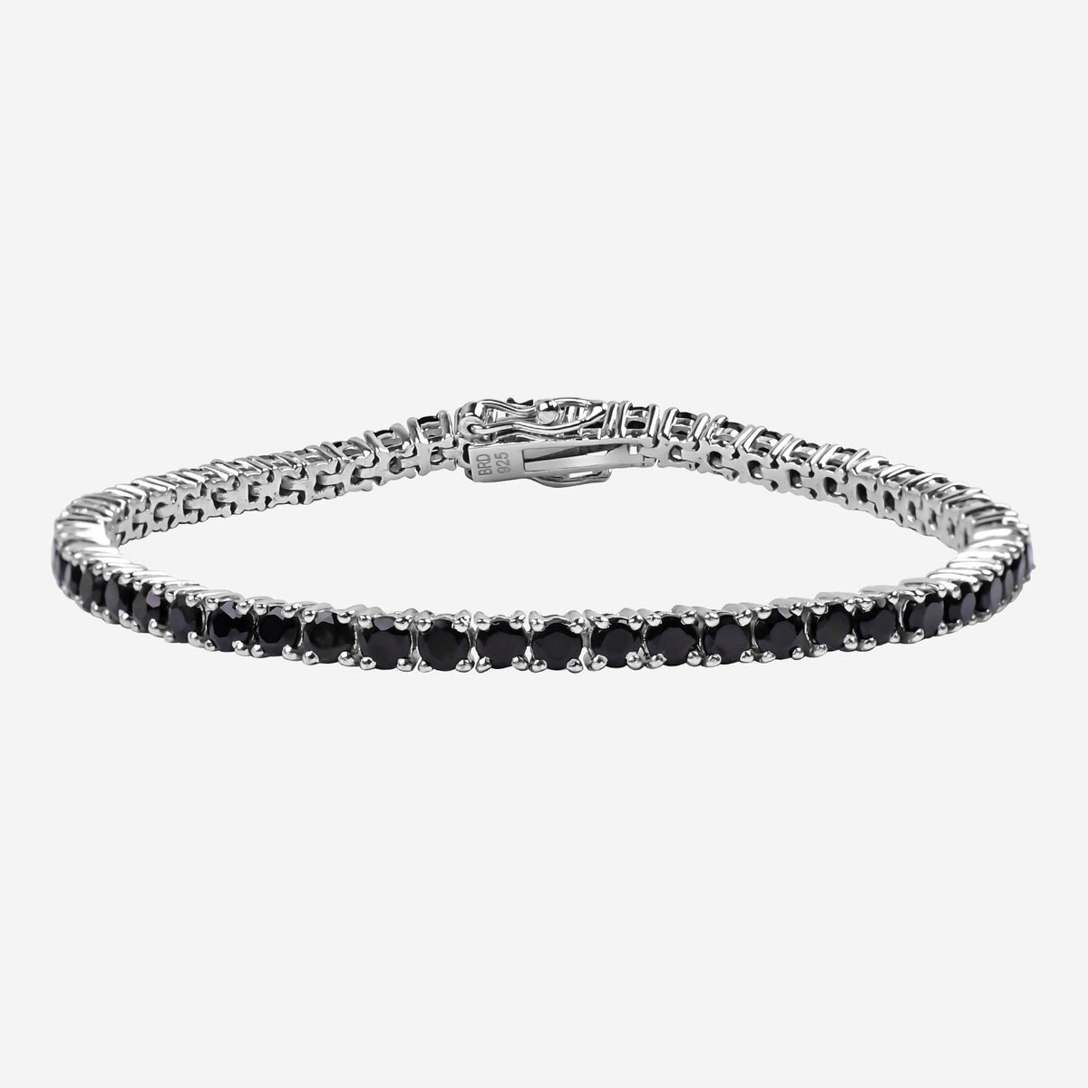 Pulsera de tenis de ónix negro