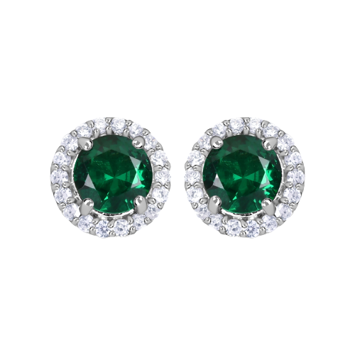Round Stud Earrings