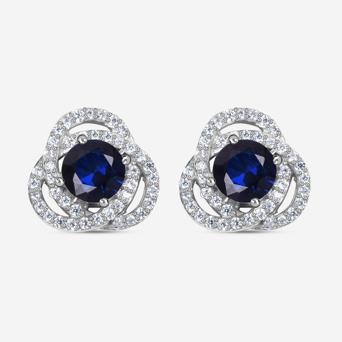 Aretes con nudo de halo
