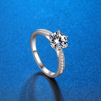 Sparkling Round Cut Statement Ring
