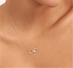 Golden Infinity Love Heart Necklace