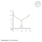 Dazzle Drop Swiss Zirconia Silver Necklace