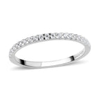 White American Diamond Eternity Ring