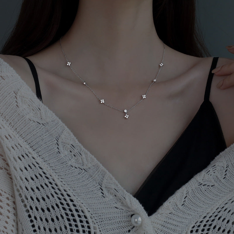 Moissanite Silver Necklace
