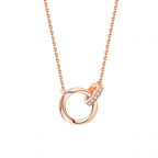 Rose Gold Plated Minimalist Heart Necklace