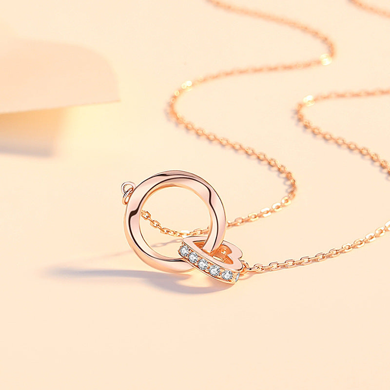 Rose Gold Plated Minimalist Heart Necklace