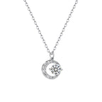 Crescent Moon Pendant Necklace