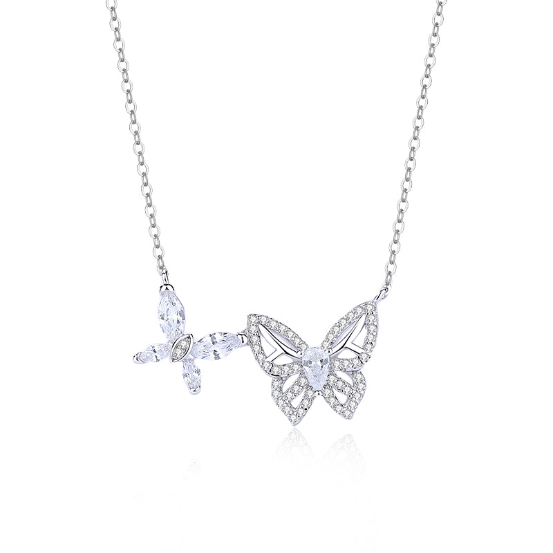 Double Butterfly Necklace