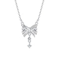 Dangling Cz Butterfly Necklace