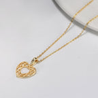 Hallow Heart Pendant Necklace