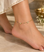 Butterfly Charm Golden Anklet