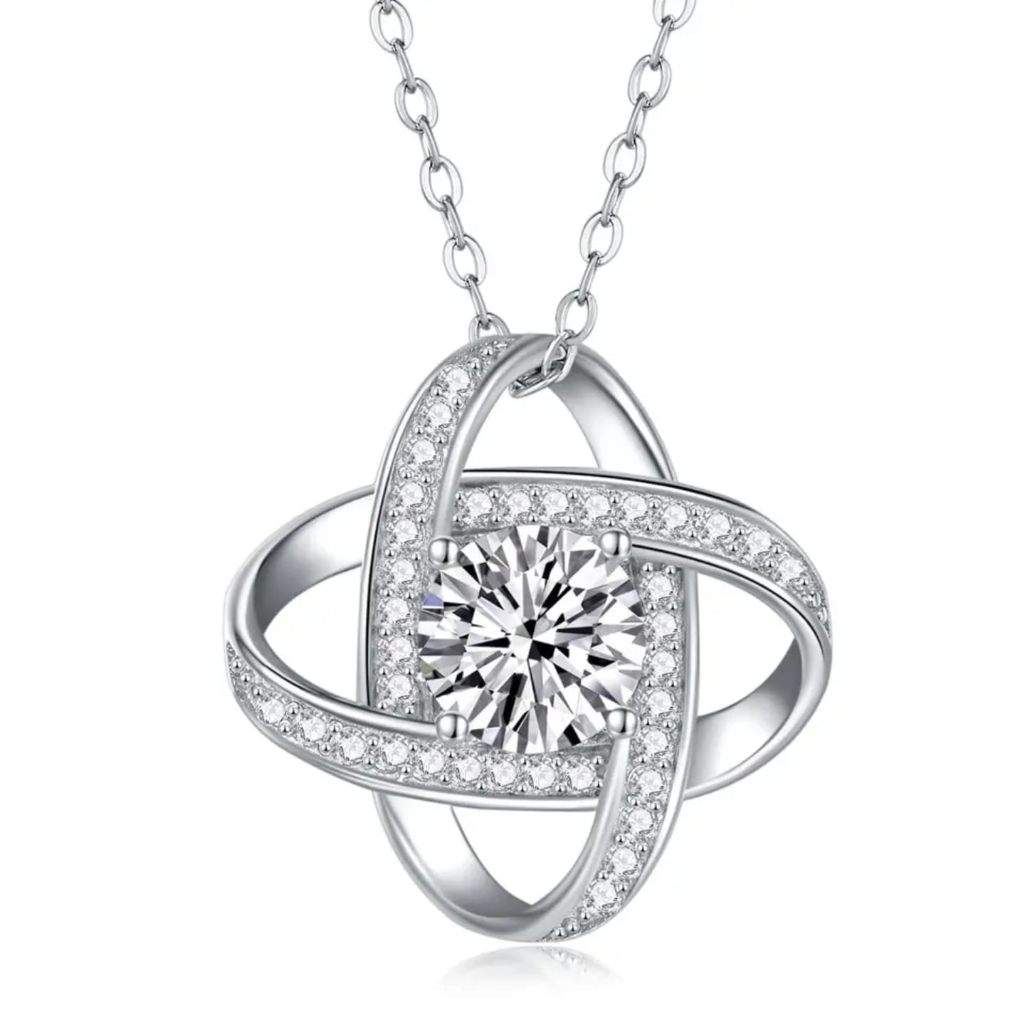 925 sterling silver Celestial Orbit Necklace