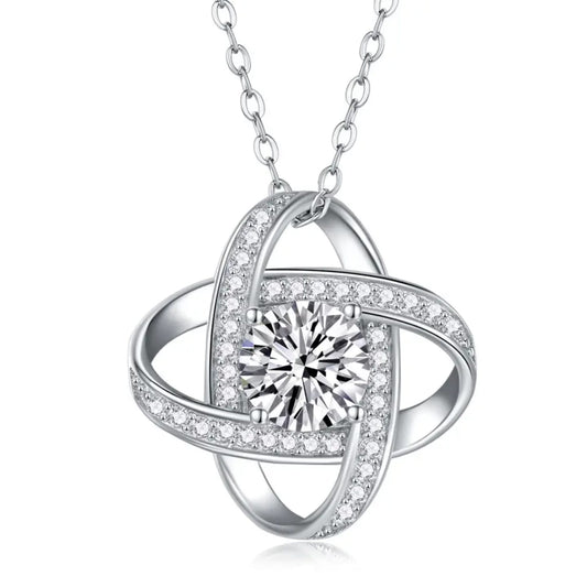 Celestial Orbit Silver Necklace