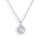 Floral Pendant With Chain