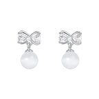 Cute Bow crystal Dangle Earrings