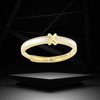 Enamel Cross Gold Plated Ring