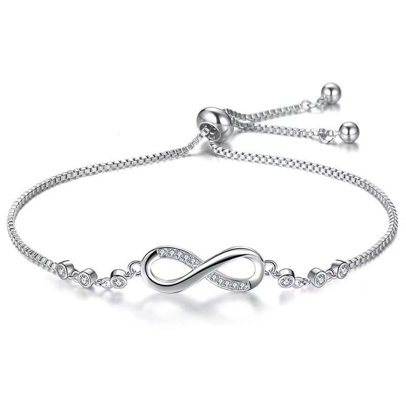 925 sterling silver Eternal Spark Infinity Bracelet for women & girls