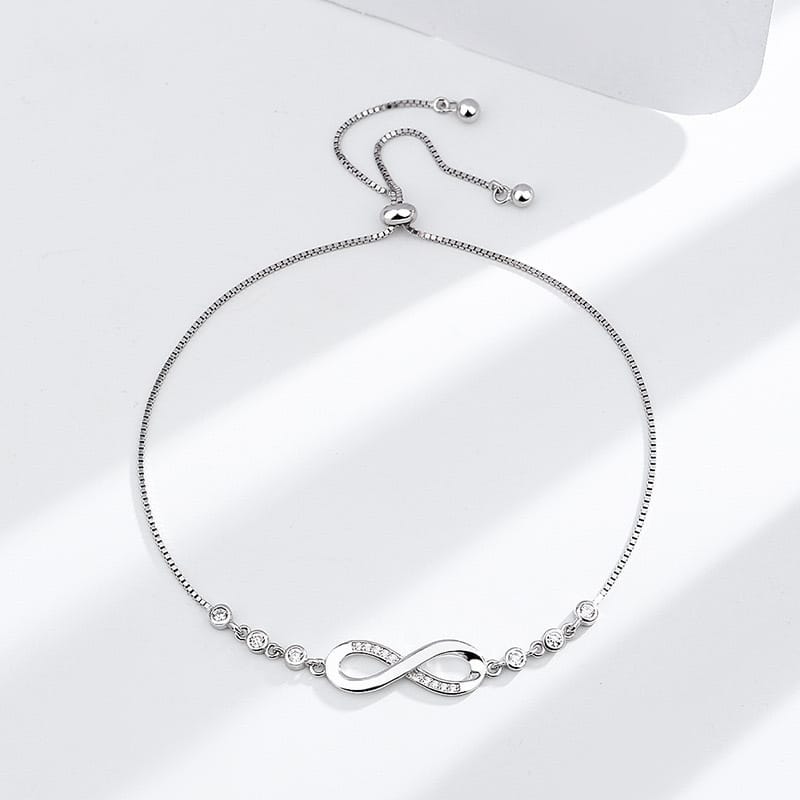 925 sterling silver Eternal Spark Infinity Bracelet for women & girls