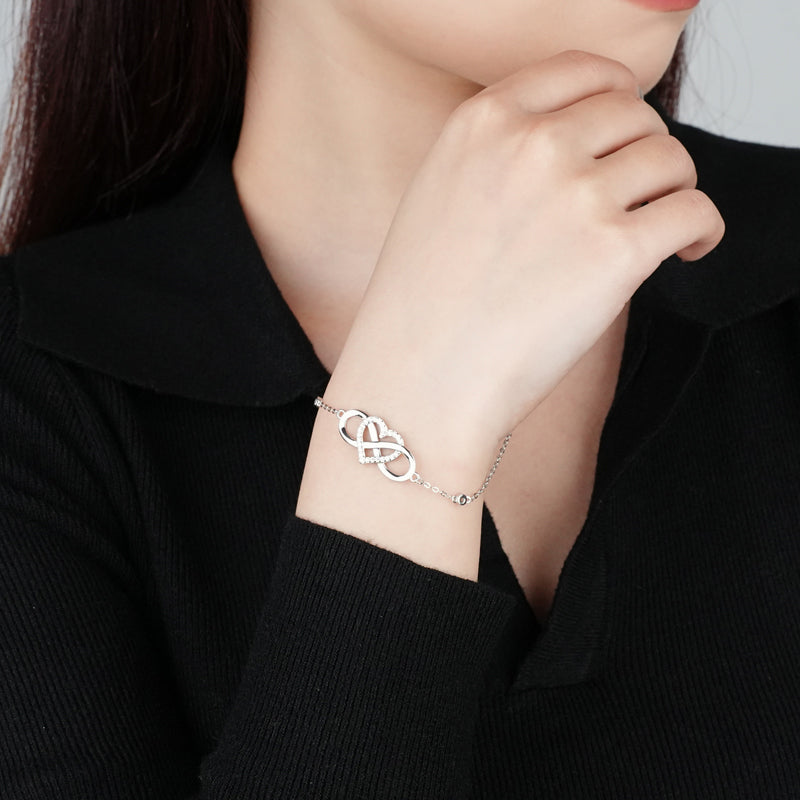 Infinity-Herz-Armband