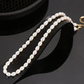 Natural Fresh Water White Pearl Silver Necklace