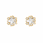 Starburst Gold-Tone Stud Earrings