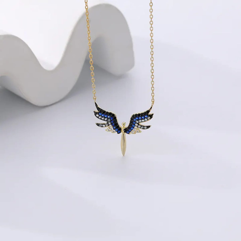 Gold Plated Angel Silver Necklace